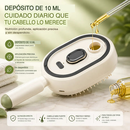 Cepillo Alisador Eléctrico 3 en 1 a Vapor Recargable Súper Potente