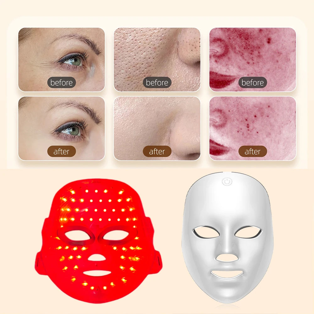 Máscara Facial LED 7 Colores MariaLumi | Rejuvenecimiento, Firmeza y Luminosidad