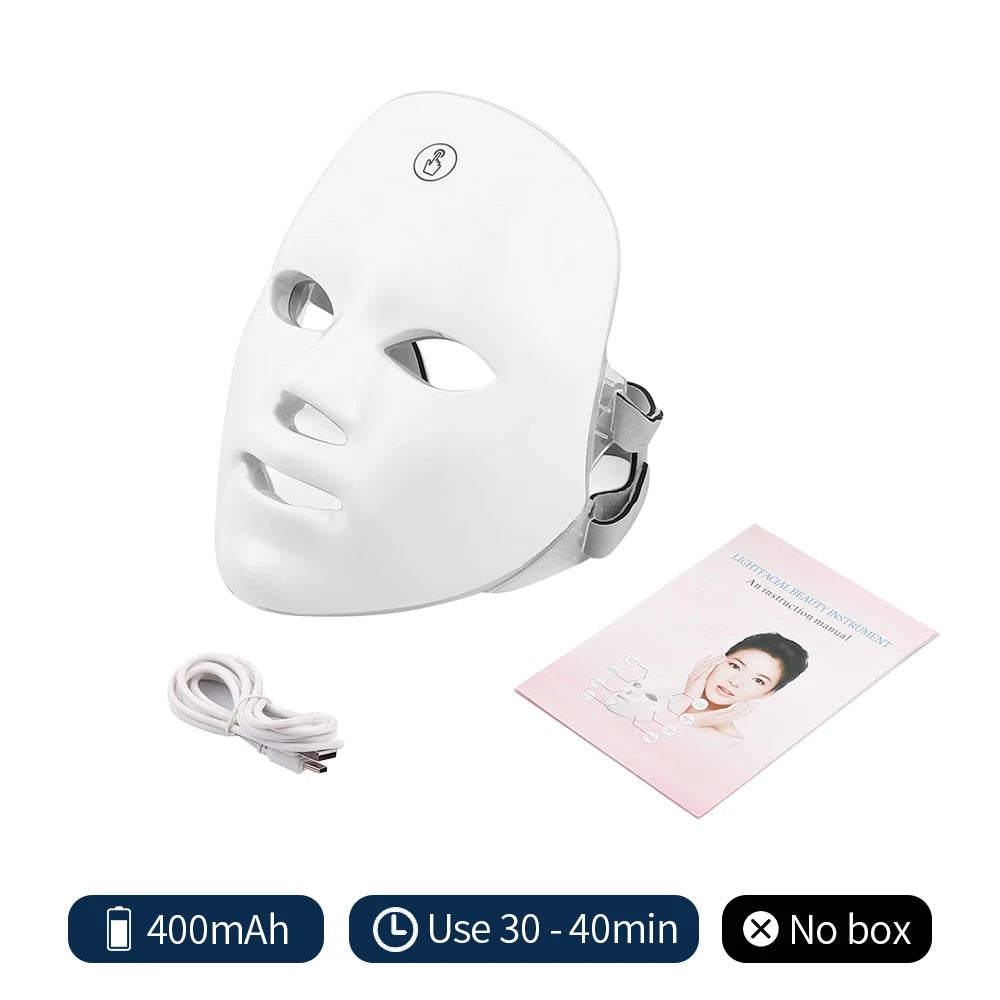 Máscara Facial LED 7 Colores MariaLumi | Rejuvenecimiento, Firmeza y Luminosidad