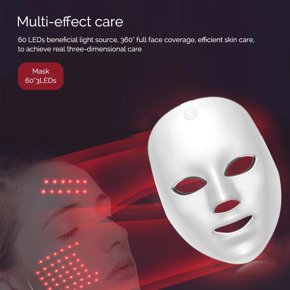 Máscara Facial LED 7 Colores MariaLumi | Rejuvenecimiento, Firmeza y Luminosidad
